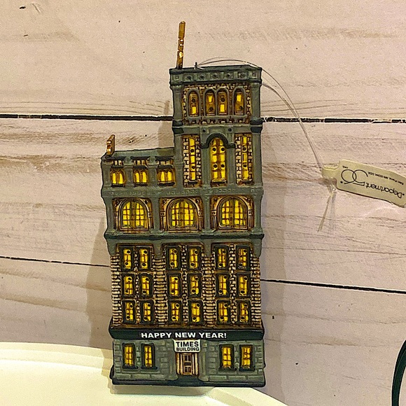 DEPARTMENT 56 - Times Tower Ornament – Classic Ornament Series –Heritage Village - Picture 3 of 10
